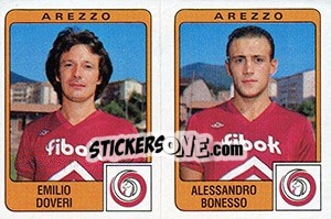 Sticker Emilio Doveri / Alessandro Bonesso - Calciatori 1984-1985 - Panini