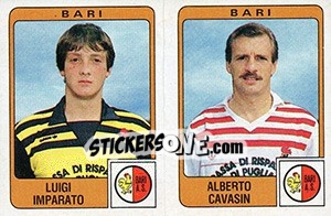 Cromo Luigi Imparato / Alberto Cavasin - Calciatori 1984-1985 - Panini
