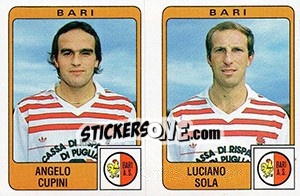 Sticker Angelo Cupini / Luciano Sola - Calciatori 1984-1985 n. 320 - Panini