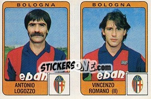 Sticker Antonio Logozzo / Vincenzo Romano - Calciatori 1984-1985 n. 329 - Panini