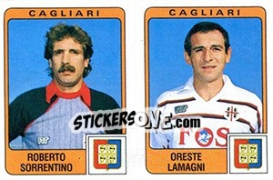 Sticker Roberto Sorrentino / Oreste Lamagni - Calciatori 1984-1985 n. 336 - Panini