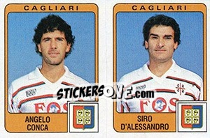 Sticker Angelo Conca / Siro D'Alessandro - Calciatori 1984-1985 n. 337 - Panini
