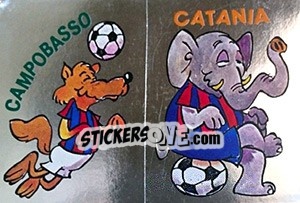 Sticker Mascotte Campobasso / Catania - Calciatori 1984-1985 - Panini