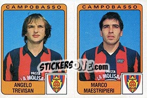 Sticker Angelo Trevisan / Marco Maestripieri - Calciatori 1984-1985 - Panini