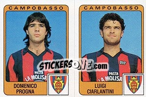 Cromo Domenico Progna / Luigi Ciarlantini - Calciatori 1984-1985 - Panini