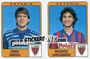 Sticker Dario Marigo / Maurizio Longobardo - Calciatori 1984-1985 - Panini