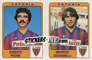 Sticker Roberto Pidone / Maurizio Giovannelli - Calciatori 1984-1985 - Panini