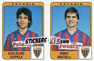 Cromo Guglielmo Coppola / Ennio Mastalli - Calciatori 1984-1985 - Panini