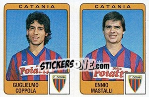 Sticker Guglielmo Coppola / Ennio Mastalli - Calciatori 1984-1985 n. 358 - Panini
