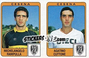 Sticker Michelangelo Rampulla / Agatino Cuttone - Calciatori 1984-1985 - Panini