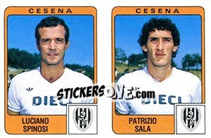 Sticker Luciano Spinosi / Patrizio Sala - Calciatori 1984-1985 n. 366 - Panini