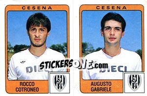 Sticker Rocco Cotroneo / Augusto Gabriele - Calciatori 1984-1985 - Panini