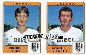 Figurina Roberto Russo / Giampiero Ceccarelli - Calciatori 1984-1985 - Panini