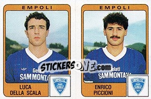 Cromo Luca Della Scala / Enrico Piccioni - Calciatori 1984-1985 - Panini