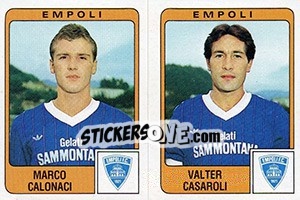 Cromo Marco Calonaci / Valter Casaroli - Calciatori 1984-1985 - Panini