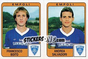 Sticker Francesco Boito / Andrea Salvadori - Calciatori 1984-1985 - Panini