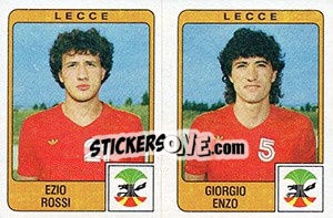 Sticker Ezio Rossi / Giorgio Enzo - Calciatori 1984-1985 n. 394 - Panini