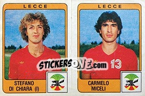 Sticker Stefano Di Chiara / Carmelo Miceli - Calciatori 1984-1985 n. 395 - Panini