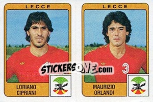 Sticker Loriano Cipriani / Maurizio Orlandi - Calciatori 1984-1985 n. 396 - Panini
