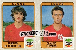 Sticker Alberto Di Chiara / Claudio Luperto - Calciatori 1984-1985 - Panini