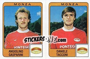 Sticker Angiolino Gasparini / Daniele Tacconi - Calciatori 1984-1985 n. 404 - Panini