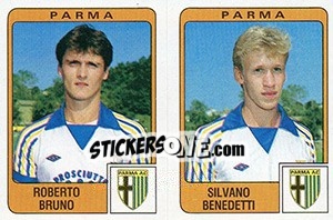 Figurina Roberto Bruno / Silvano Benedetti - Calciatori 1984-1985 - Panini