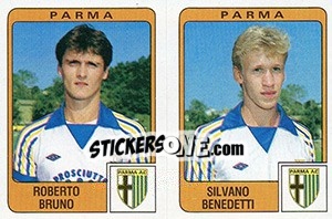 Sticker Roberto Bruno / Silvano Benedetti - Calciatori 1984-1985 n. 423 - Panini