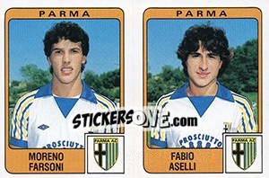 Sticker Moreno Farsoni / Fabio Aselli - Calciatori 1984-1985 n. 424 - Panini