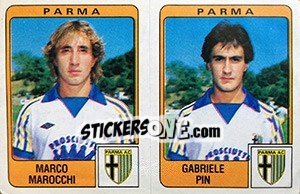 Cromo Marco Marocchi / Gabriele Pin - Calciatori 1984-1985 - Panini
