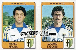 Figurina Marco Macina / Luciano Facchini - Calciatori 1984-1985 - Panini