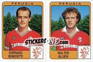 Sticker Corrado Benedetti / Walter Allievi - Calciatori 1984-1985 n. 432 - Panini