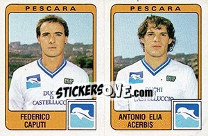 Sticker Federico Caputi / Antonio Elia Acerbis - Calciatori 1984-1985 n. 442 - Panini