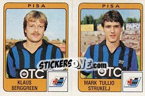 Sticker Klaus Berggreen / Mark Tullio Strukelj - Calciatori 1984-1985 n. 453 - Panini
