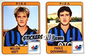 Sticker Willem Kieft / Paolo Giovannelli - Calciatori 1984-1985 - Panini