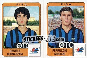 Sticker Daniele Bernazzani / Ferruccio Mariani - Calciatori 1984-1985 n. 456 - Panini