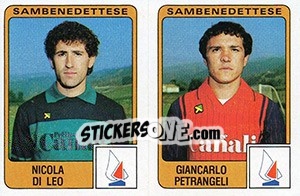 Sticker Nicola Di Leo / Giancarlo Petrangeli - Calciatori 1984-1985 n. 460 - Panini