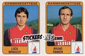 Sticker Luca Birigozzi / Bruno Ranieri - Calciatori 1984-1985 - Panini