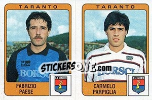 Figurina Fabrizio Paese / Carmelo Parpiglia - Calciatori 1984-1985 - Panini