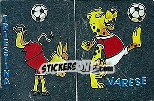 Cromo Mascotte Triestina / Varese - Calciatori 1984-1985 - Panini