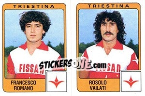 Sticker Francesco Romano / Rosolo Vailati - Calciatori 1984-1985 n. 483 - Panini