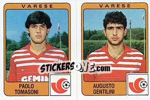 Sticker Paolo Tomasoni / Augusto Gentilini - Calciatori 1984-1985 - Panini