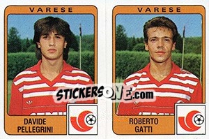 Cromo Davide Pellegrini / Roberto Gatti - Calciatori 1984-1985 - Panini
