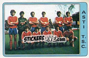 Sticker Squadra Asti T.S.C. - Calciatori 1984-1985 - Panini