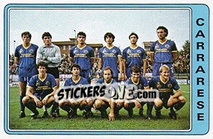 Sticker Squadra Carrarese - Calciatori 1984-1985 - Panini