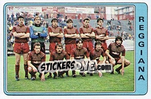 Cromo Squadra Reggiana - Calciatori 1984-1985 - Panini