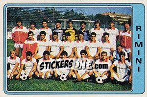 Figurina Squadra Rimini - Calciatori 1984-1985 - Panini