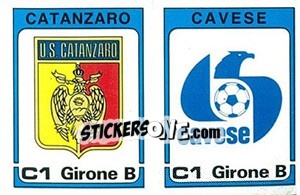 Figurina Scudetto Catanzaro / Cavese - Calciatori 1984-1985 - Panini