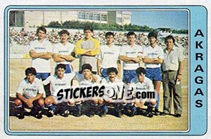 Sticker Squadra Akragas - Calciatori 1984-1985 - Panini