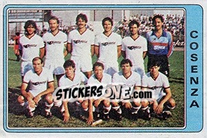 Cromo Squadra Cosenza - Calciatori 1984-1985 - Panini