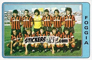 Sticker Squadra Foggia - Calciatori 1984-1985 - Panini